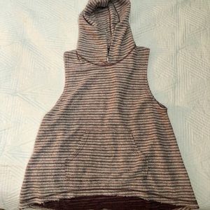 Free People Sleeveless Hoodie Sweater- S